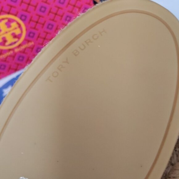 NWT!!! TORYBURCH EVERLY LEATHER ESPADRILLE (TIRAMISU) - Picture 4 of 7